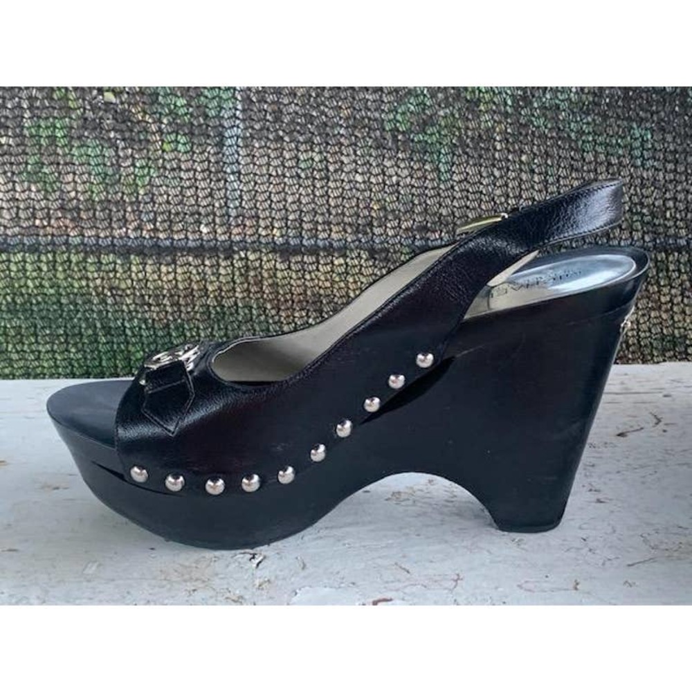 NWOT Michael Kors Wedges With Silver Studs Women size 11M - Picture 3 of 13
